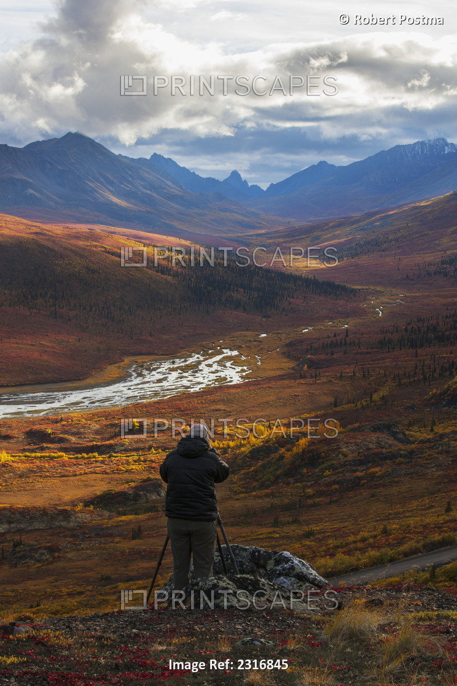 Person Photographing The Colors Of Autumn Over Klondike Valley In Tombstone ...
