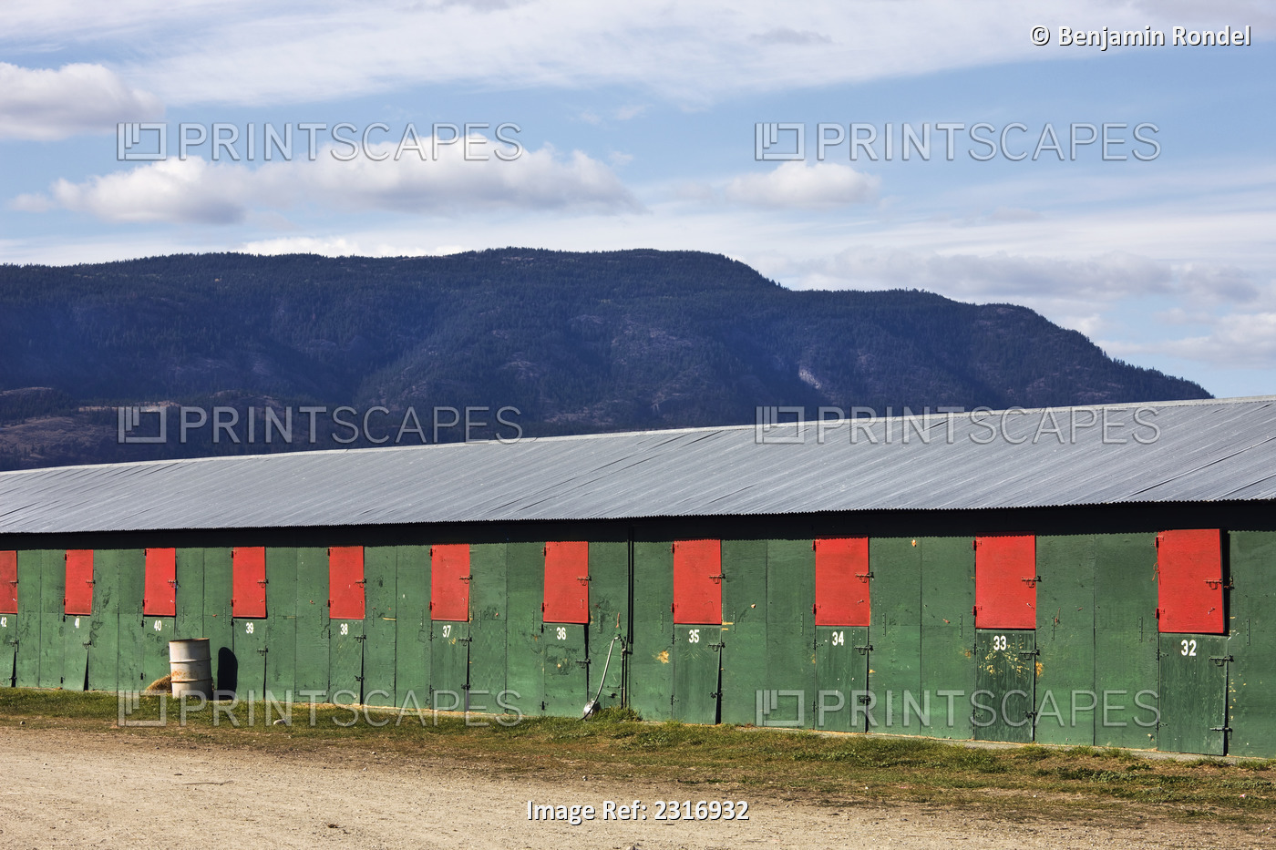 Horse Stalls In A Stable; Kelowna British Columbia Canada