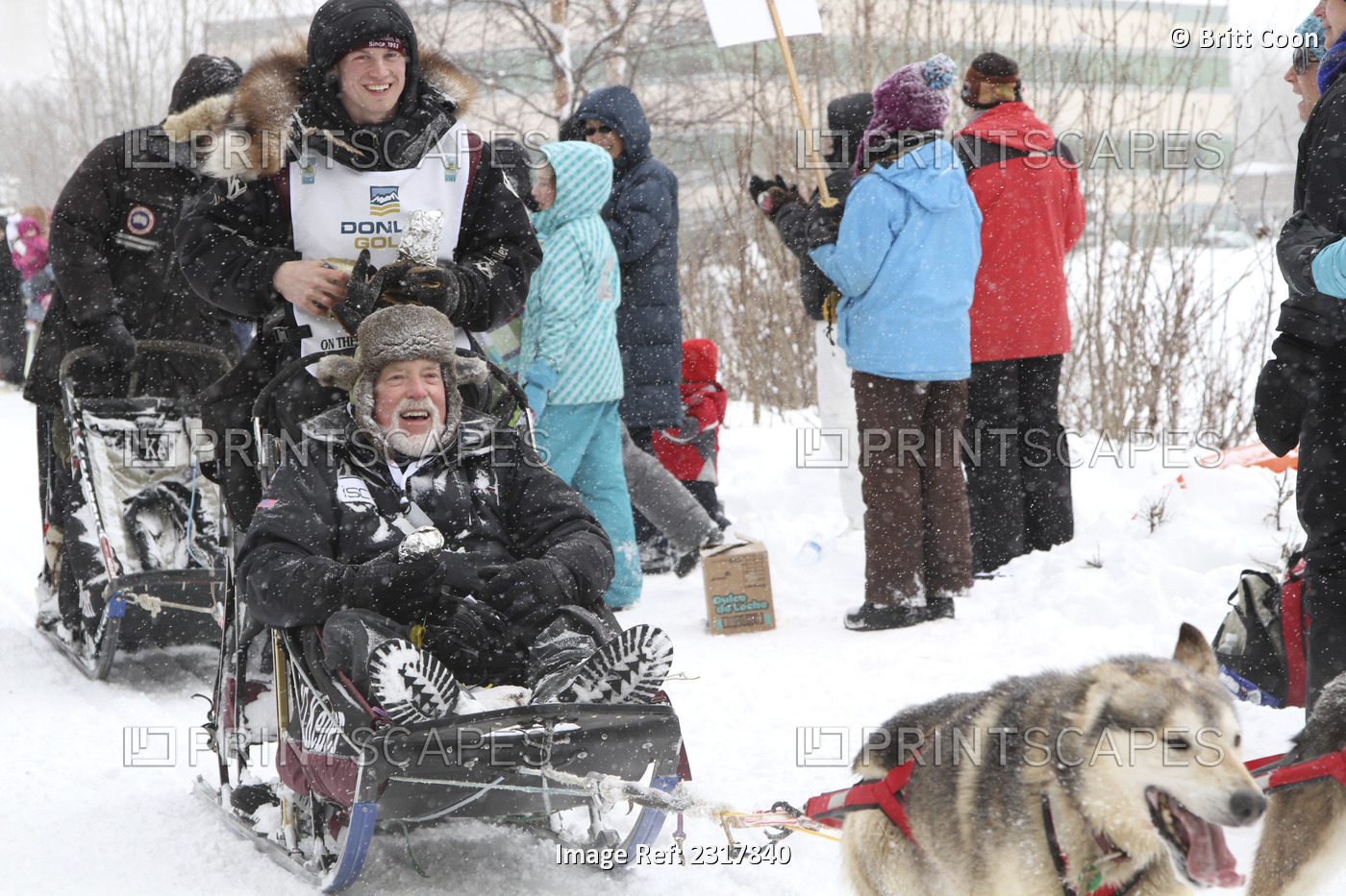 Dallas Seavey Mushes Through A Ski Trail Lined With Spectators In Midtown ...