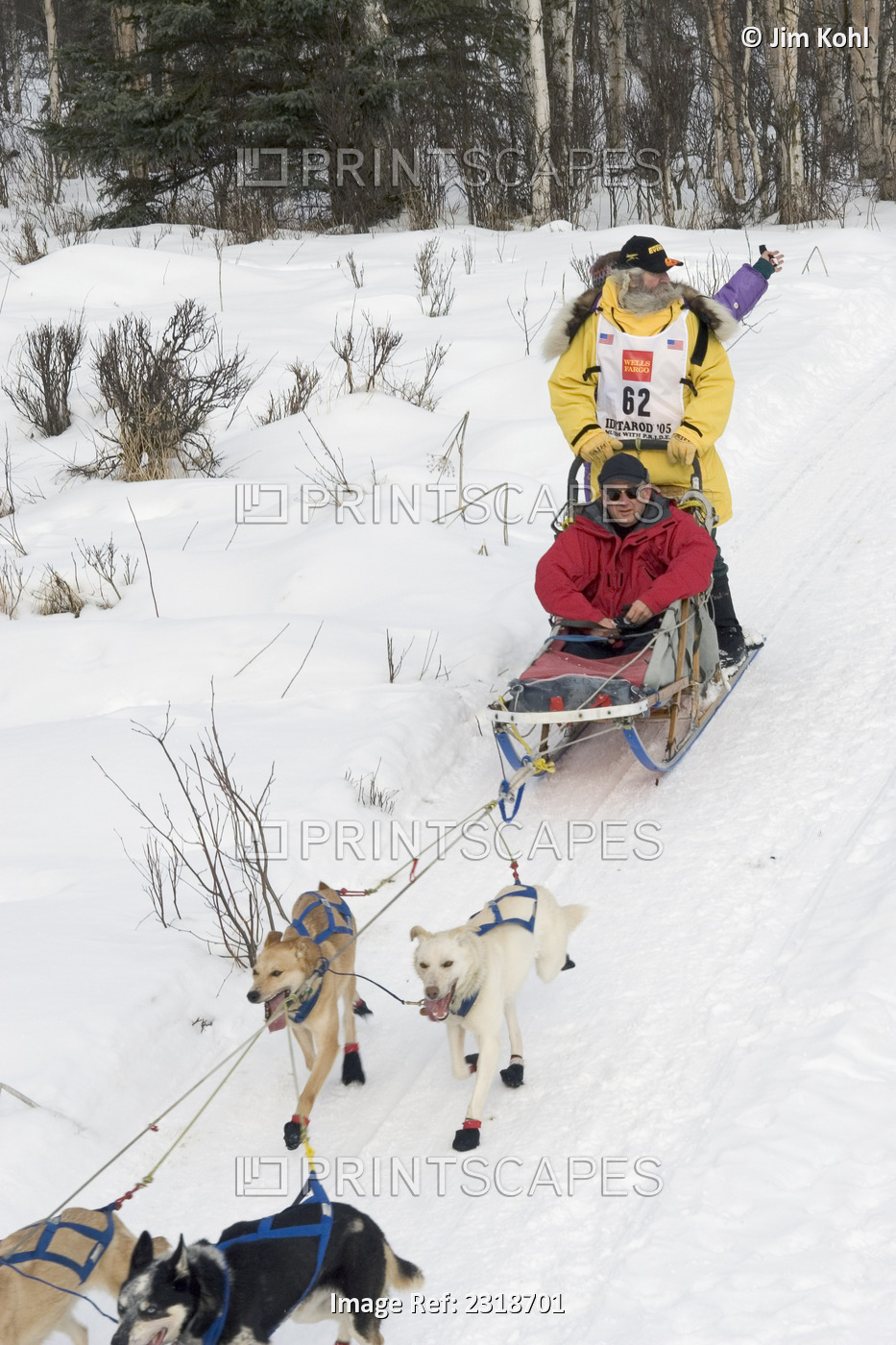 Charlie Boulding W/Iditarider On Trail 2005 Iditarod Ceremonial Start Near ...