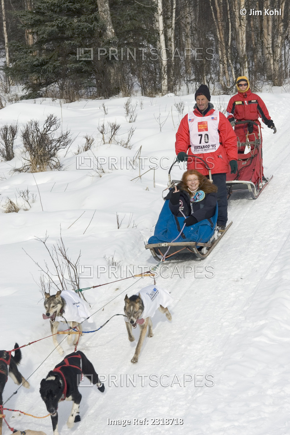 Jacques Philip W/Iditarider On Trail 2005 Iditarod Ceremonial Start Near ...