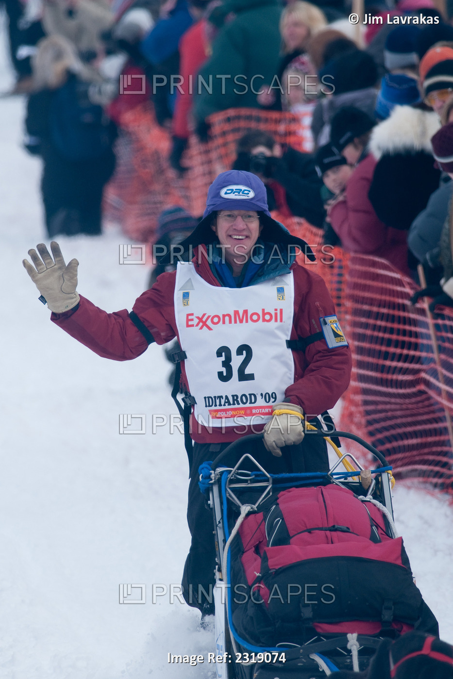 Alan Peck Team Leaves The Start Line During The Restart Day Of Iditarod 2009 In ...