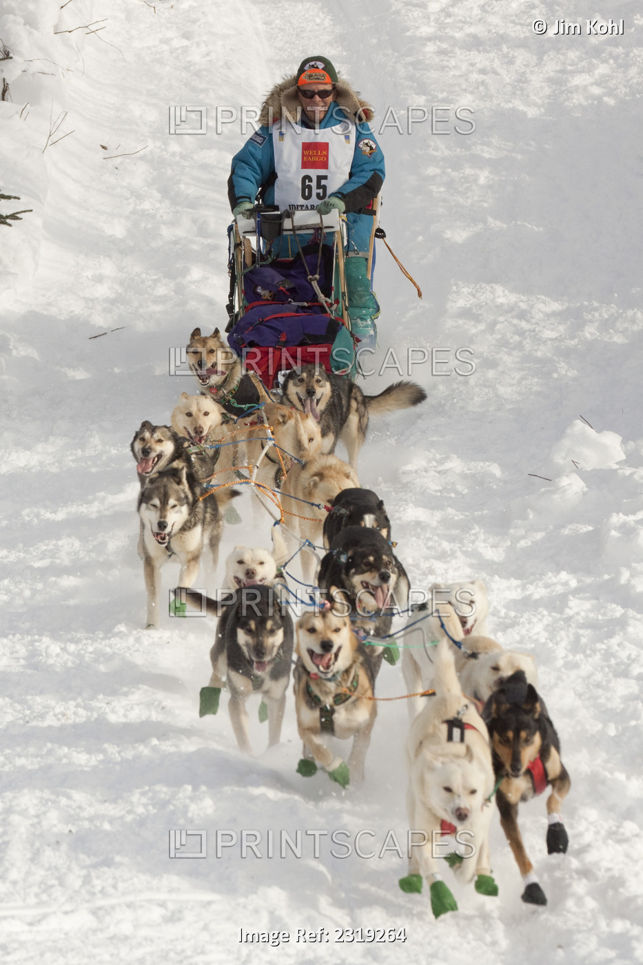 Bill Cotter At The Restart Of The 2009 Iditarod In Willow Alaska