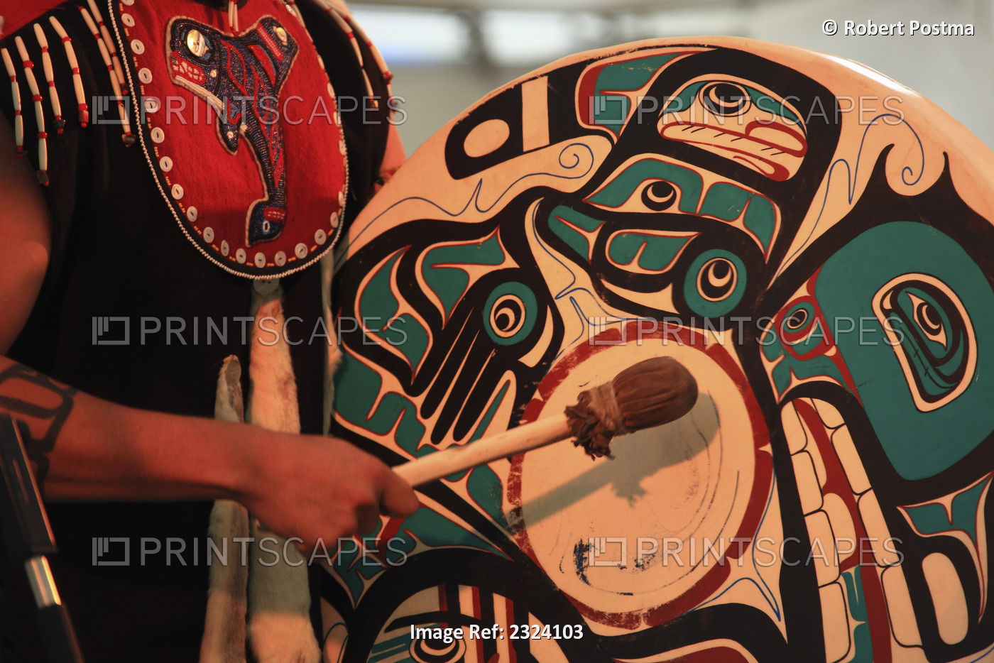 Native Drummer; Whitehorse, Yukon