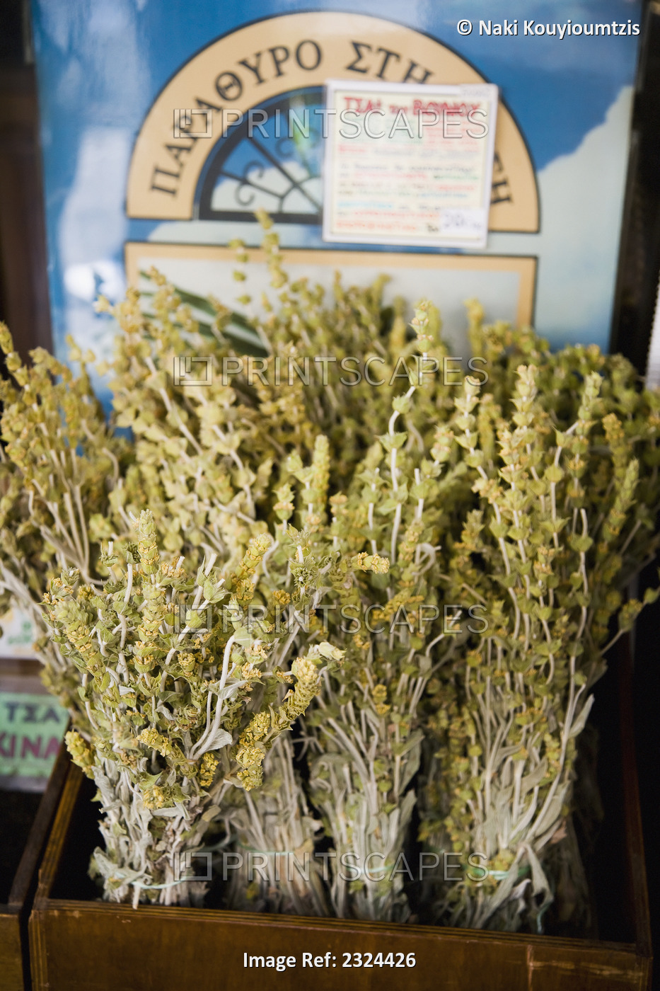 Greece, Spice emporium specializing in traditional Greek herbs and teas; ...