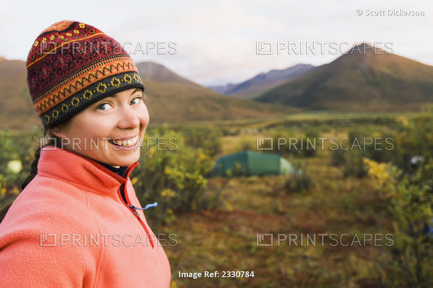 Portrait Of A Camper Near Noatak River In The Brooks Range, Gates Of The Arctic ...