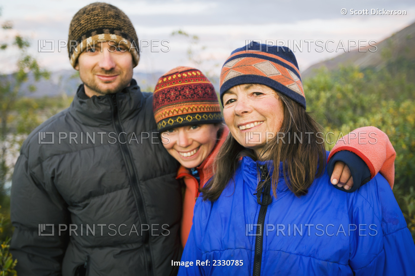 Portrait Of Campers Near Noatak River In The Brooks Range, Gates Of The Arctic ...