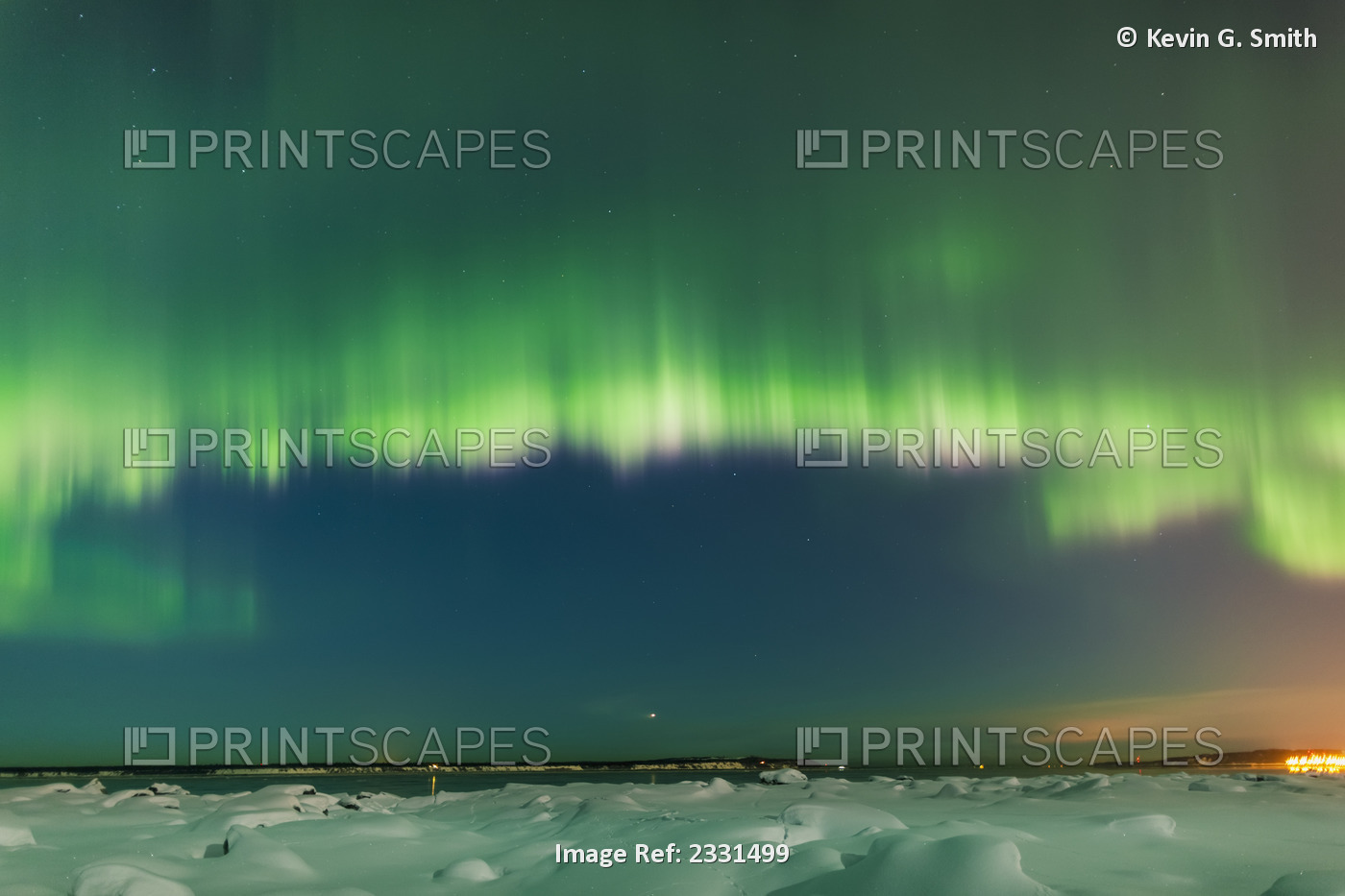 The Northern Lights Shine Above Knik Arm In This Nighttime View From The Tony ...