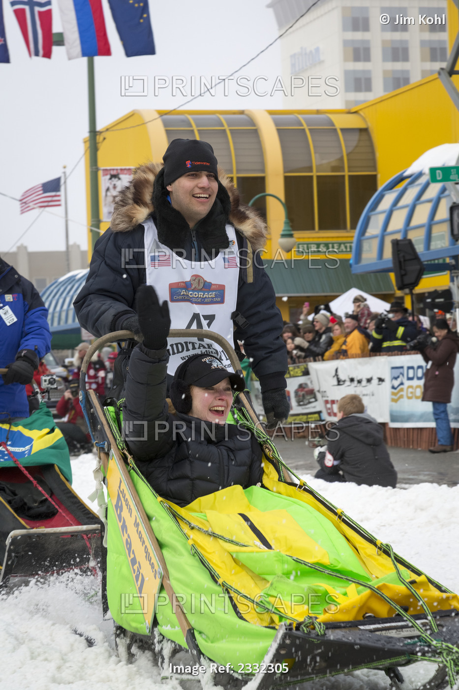 Luan Ramos Marques And Team Leave The Ceremonial Start Line At 4Th Avenue And D ...