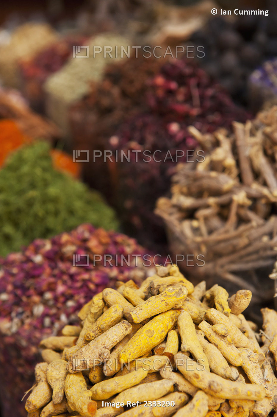Spices For Sale In Spice Market; Dubai, United Arab Emirates