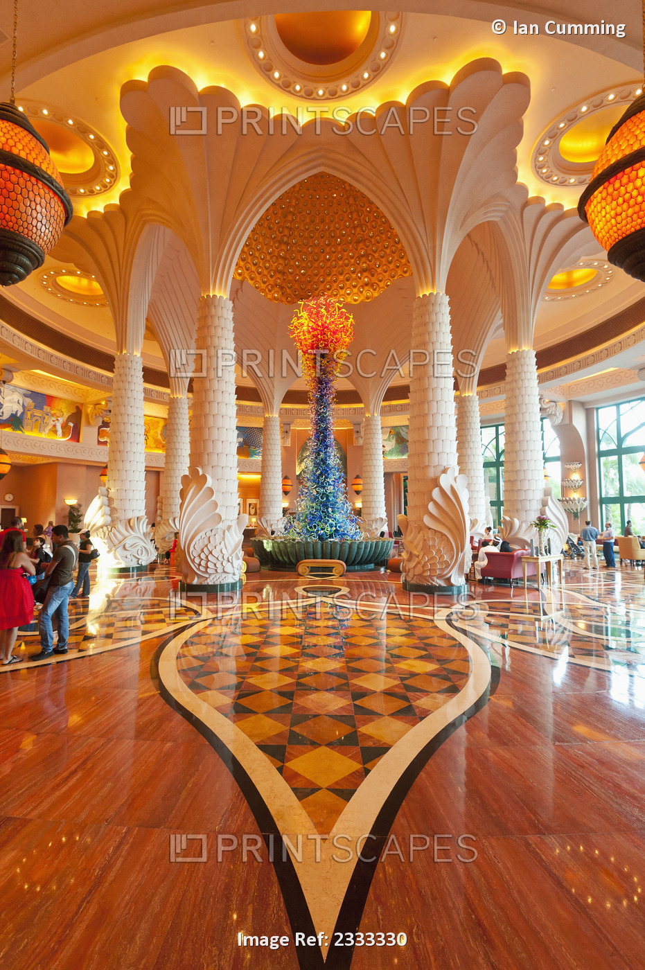 Lobby Of The Palm Hotel; Dubai, United Arab Emirates