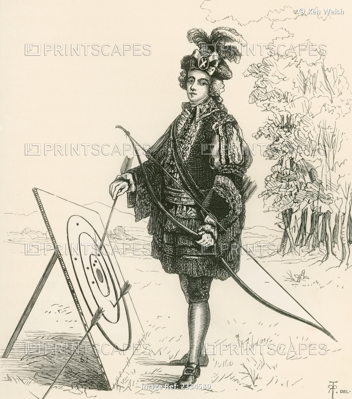 Scottish Nobleman, Said To Be Lord Elcho, In The Uniform Of The Royal Archer ...