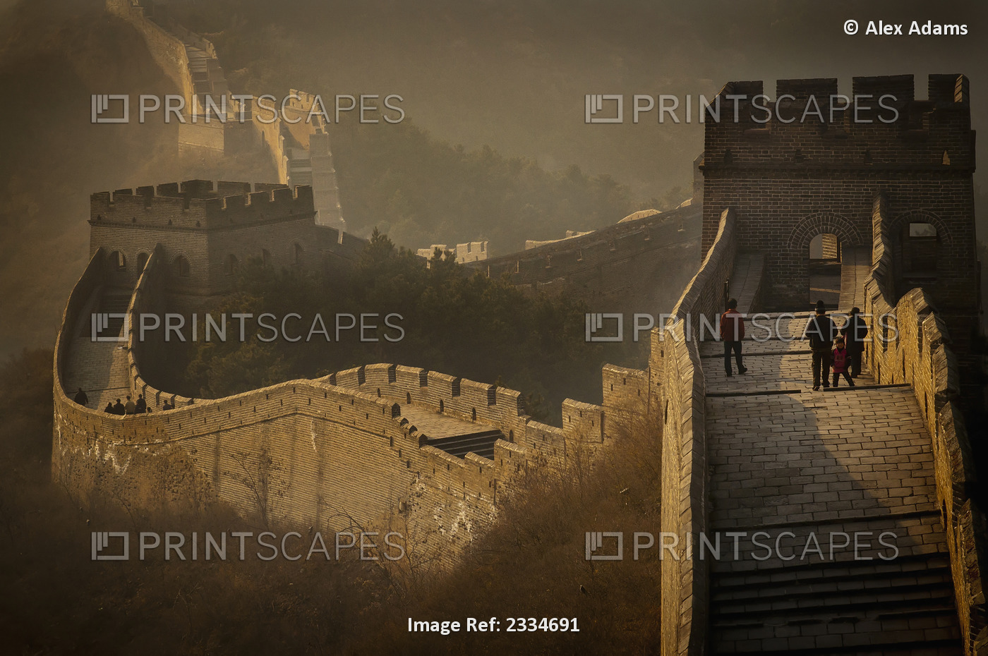 View Of Great Wall; China