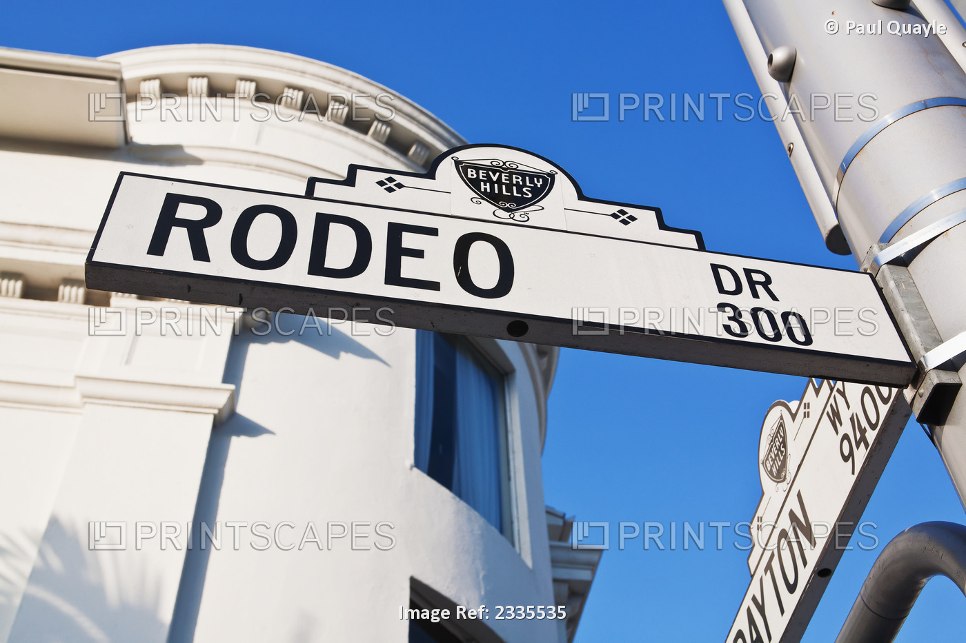 Rodeo Drive Road Sign; Los Angeles, California, Usa