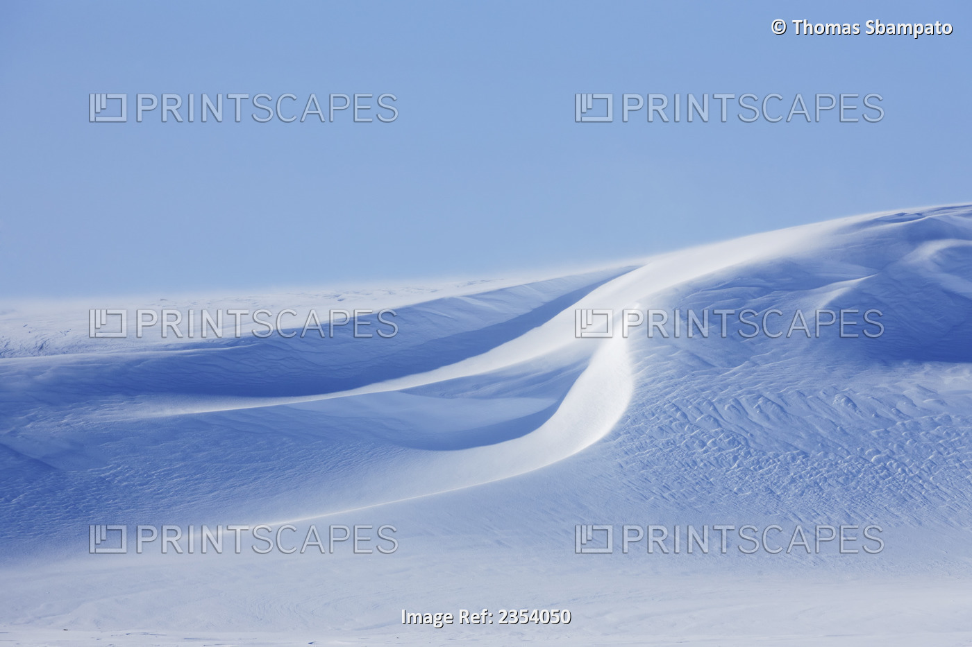 Beautiful Snow Dunes In The Arctic Winter, Wapusk National Park; Manitoba, ...