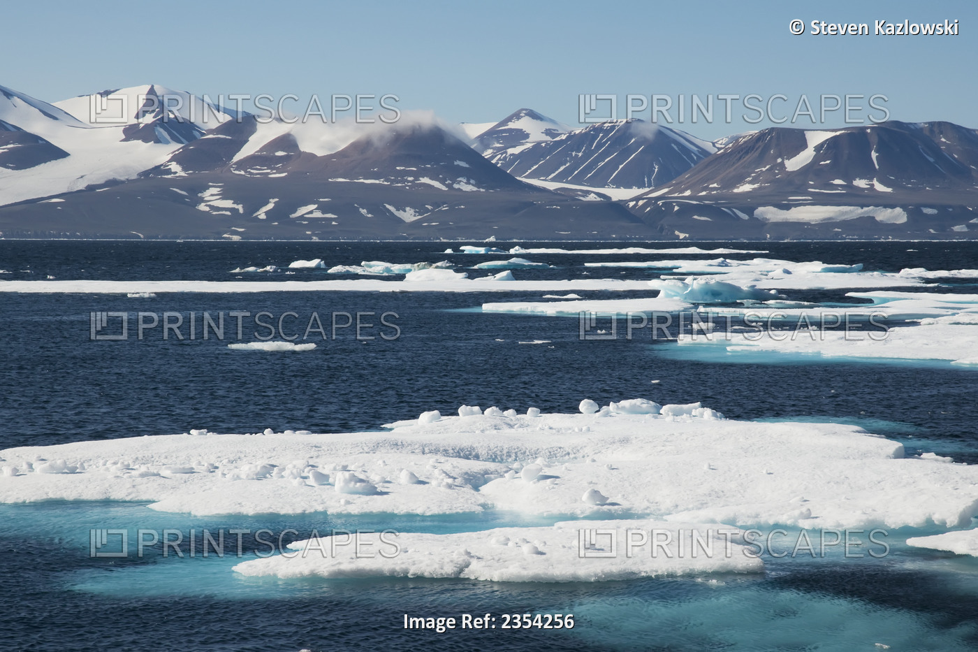 Arctic Barren Rocky Landscape Of A Melting Glacier On The Northwest Corner Of ...