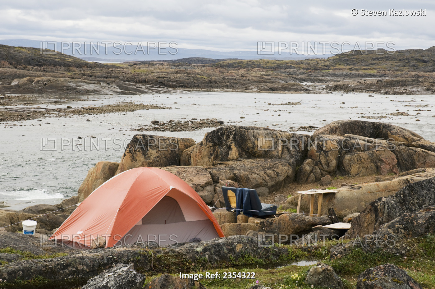 Scientific Base Camp Along The Sylvia Grinnell River In Sylvia Grinnell ...