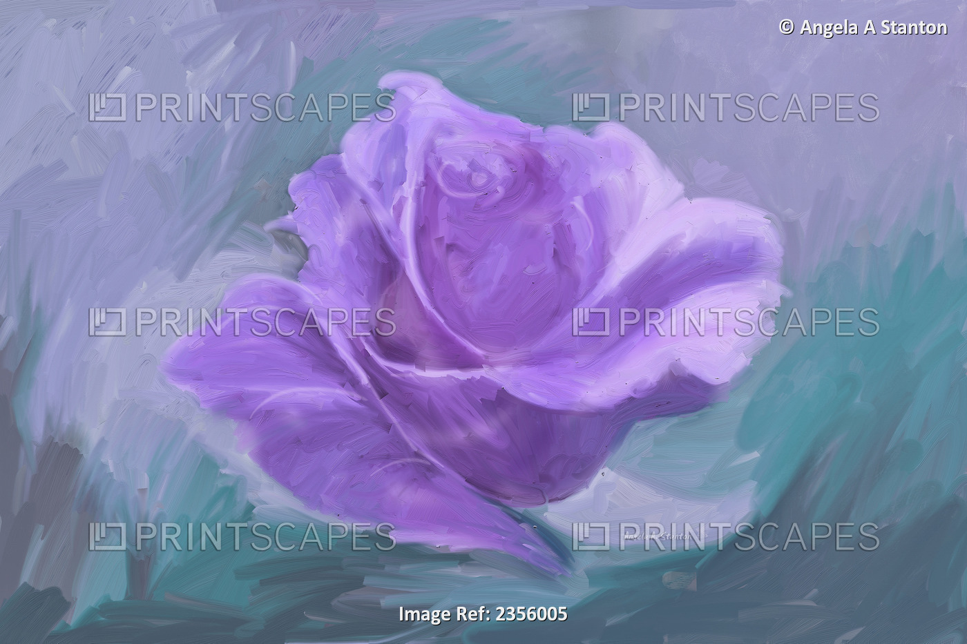 Computer Generated Image Of A Purple Flower