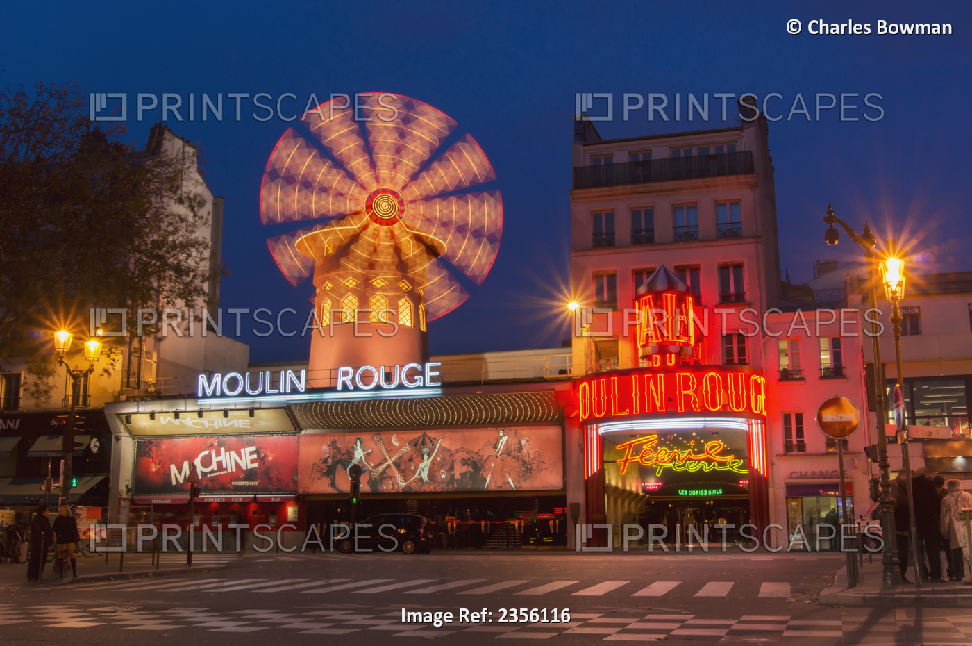 Moulin Rouge At Dusk; Paris, France
