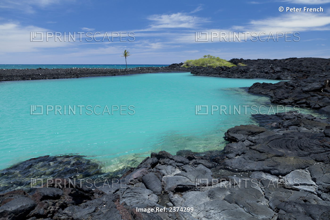 Kiholo Bay And Wainanali'i Pond; Big Island, Hawaii, United States Of America