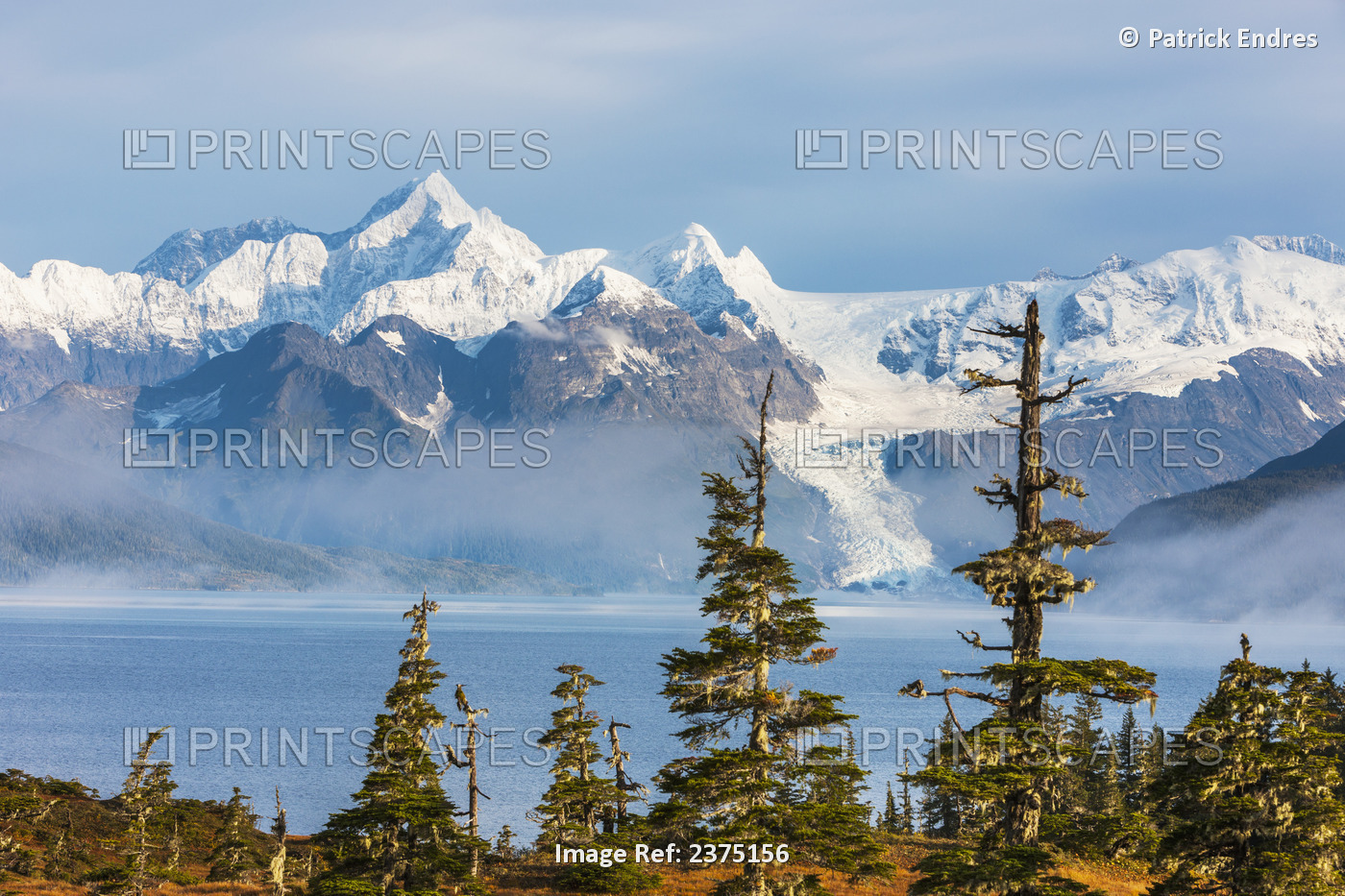 Port Wells, Chugach Mountains, Cascade Glacier, Chugach National Forest, Prince ...