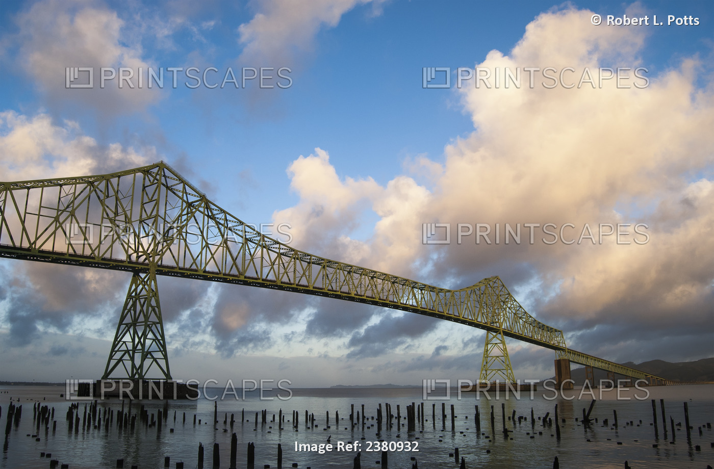 The Astoria-Megler Bridge, US Highway 101, Spans The Columbia River At Astoria; ...