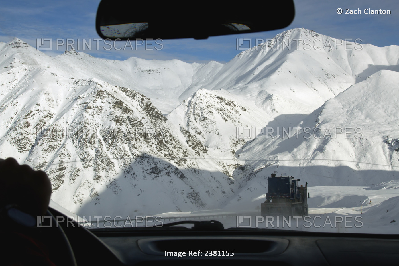 Driving Atigun Pass Above The Arctic Circle, Brooks Range, Arctic Alaska