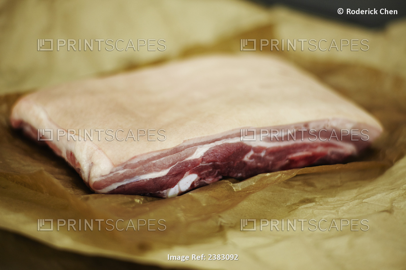 A Piece Of Meat Wrapped In Brown Paper From The Butcher; Montreal, Quebec, ...
