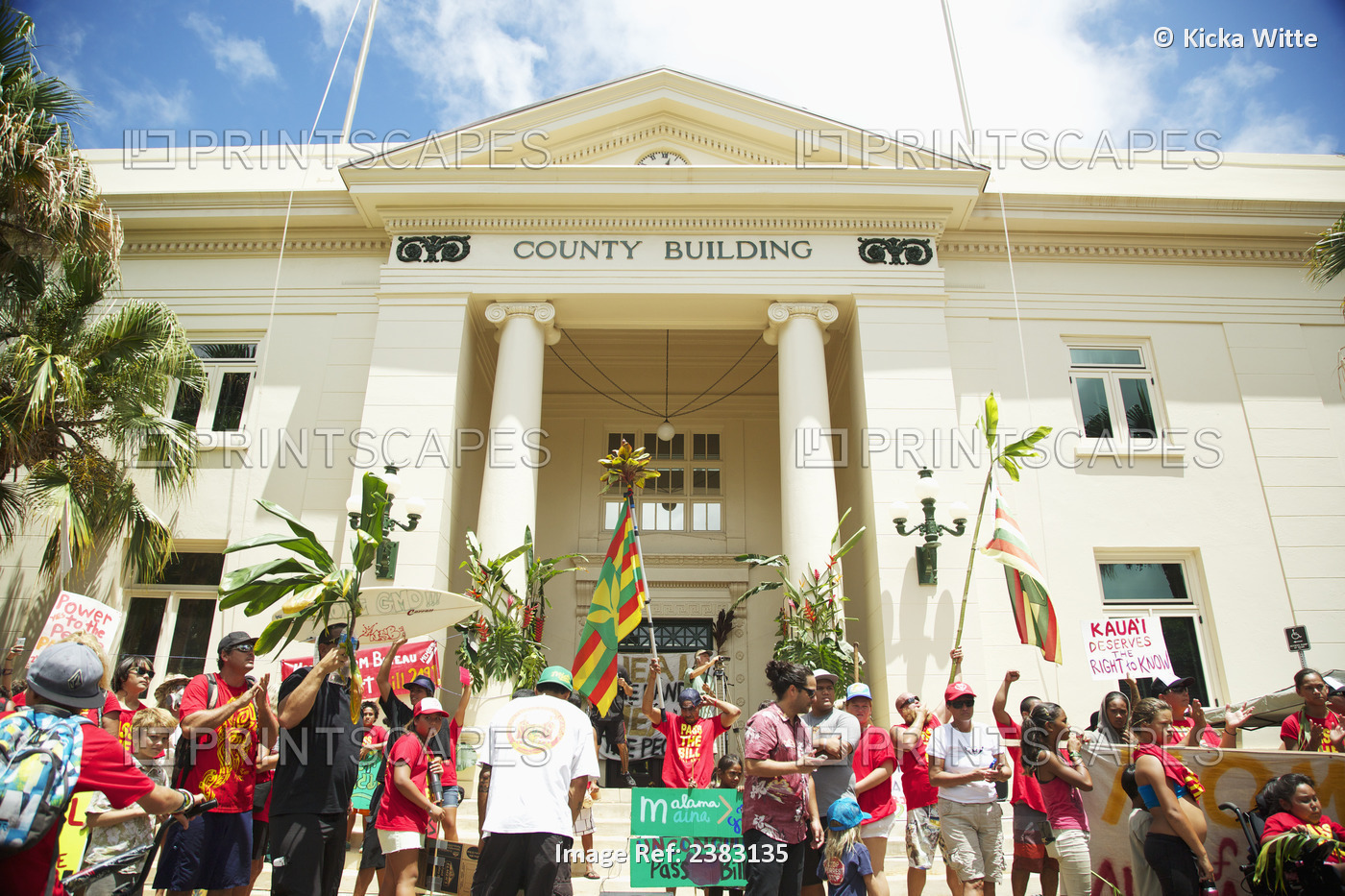 Anti-Gmo Rally; Kauai, Hawaii, United States Of America