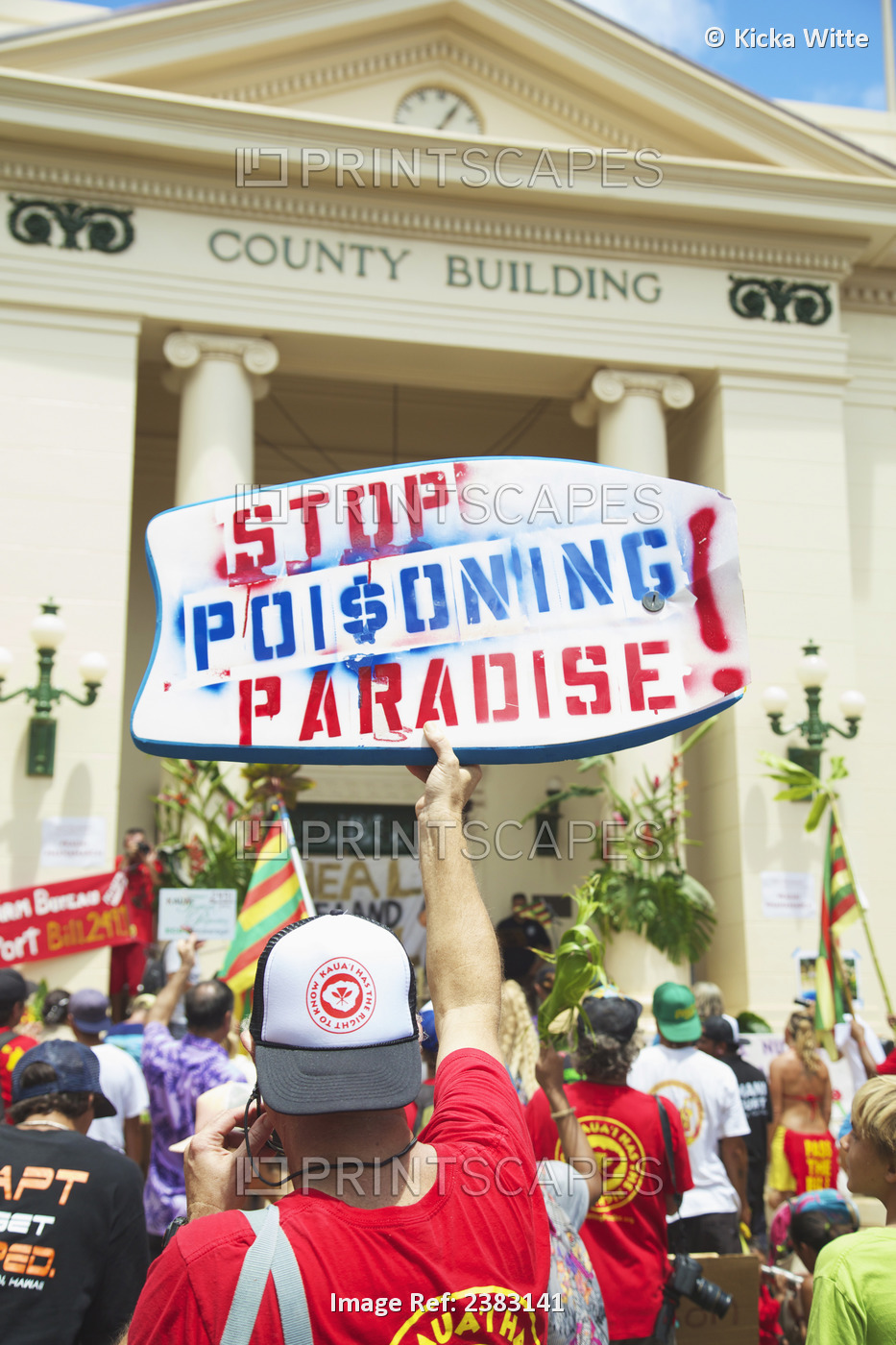 Anti-Gmo Rally; Kauai, Hawaii, United States Of America