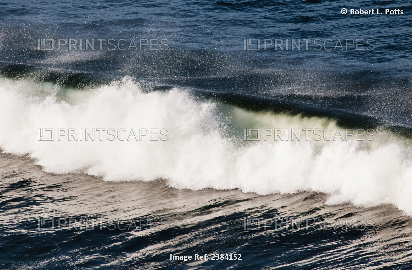 A Wave Breaks; Cannon Beach, Oregon, United States Of America