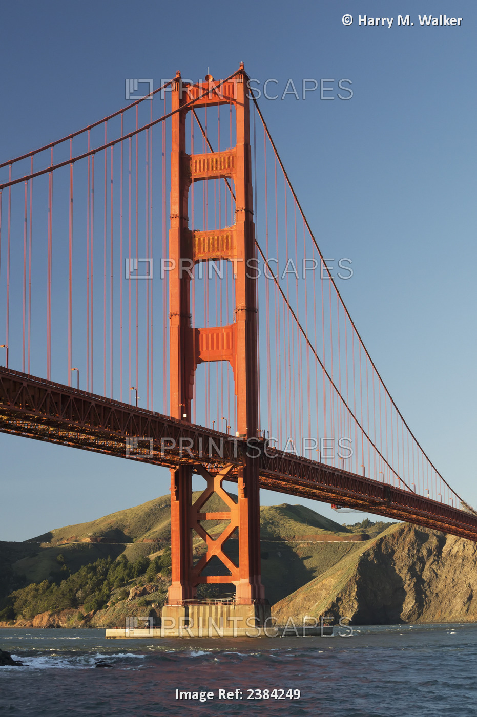 Golden Gate Bridge From Fort Point At The Entrance To San Francisco Bay, Marin ...