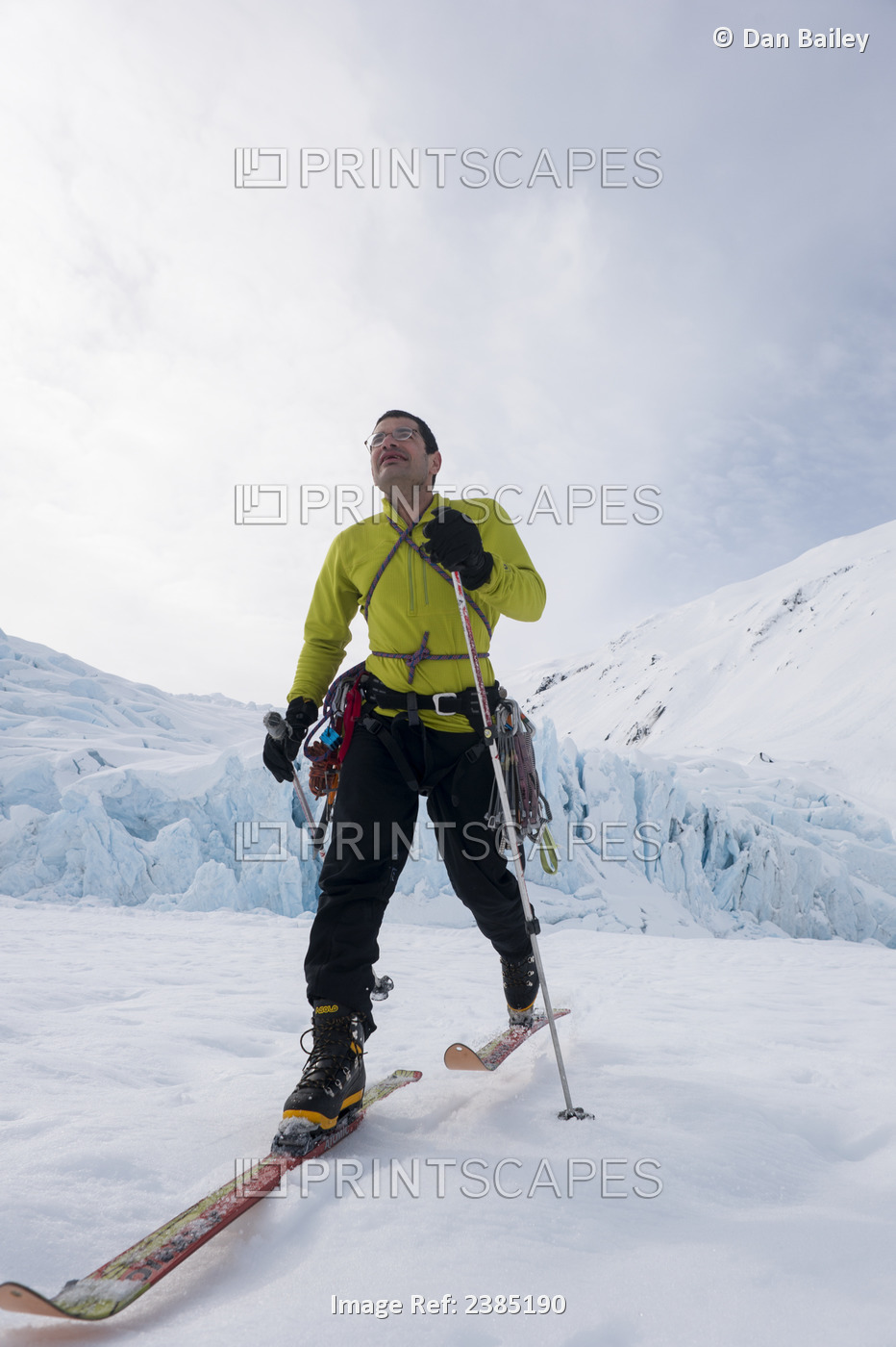 Portrait Of Jeff Benowitz, Shot In Front Of Portage Glacier, Southcentral ...