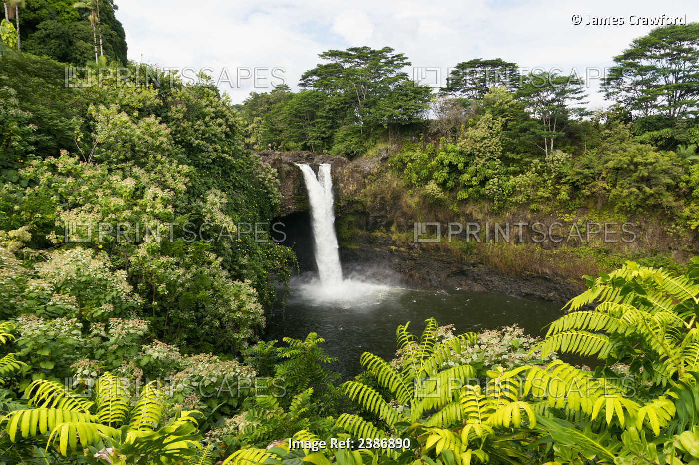 Rainbow Falls; Hilo, Island Of Hawaii, Hawaii, United States Of America