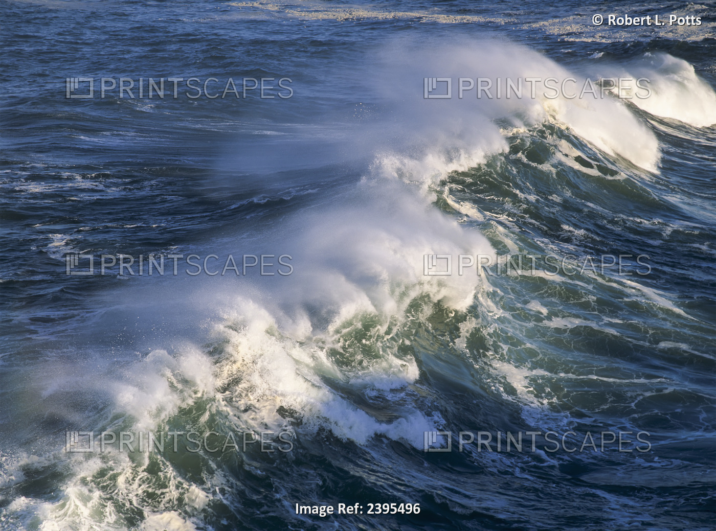 Wave Breaking At Shore Acres State Park; Charleston, Oregon, United States Of ...
