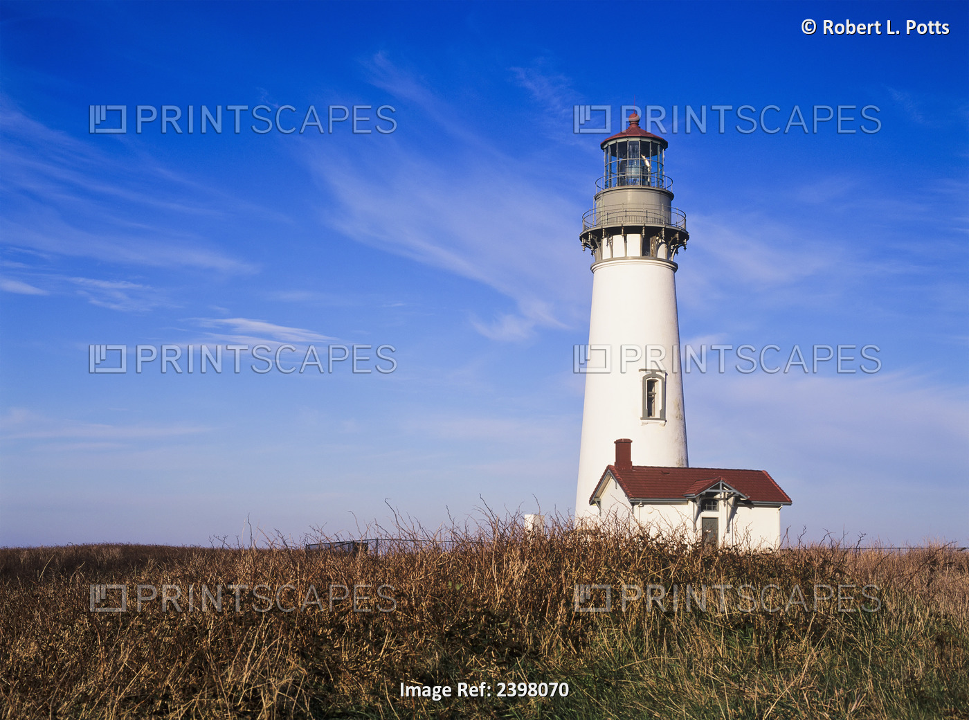 The Yaquina Head Lighthouse Is Found Near Newport; Oregon, United States Of ...