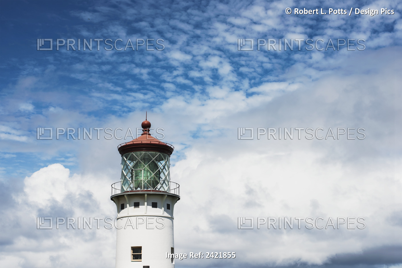 Kilauea Lighthouse, A Popular Landmark; Kilauea, Kauai, Hawaii, United States ...
