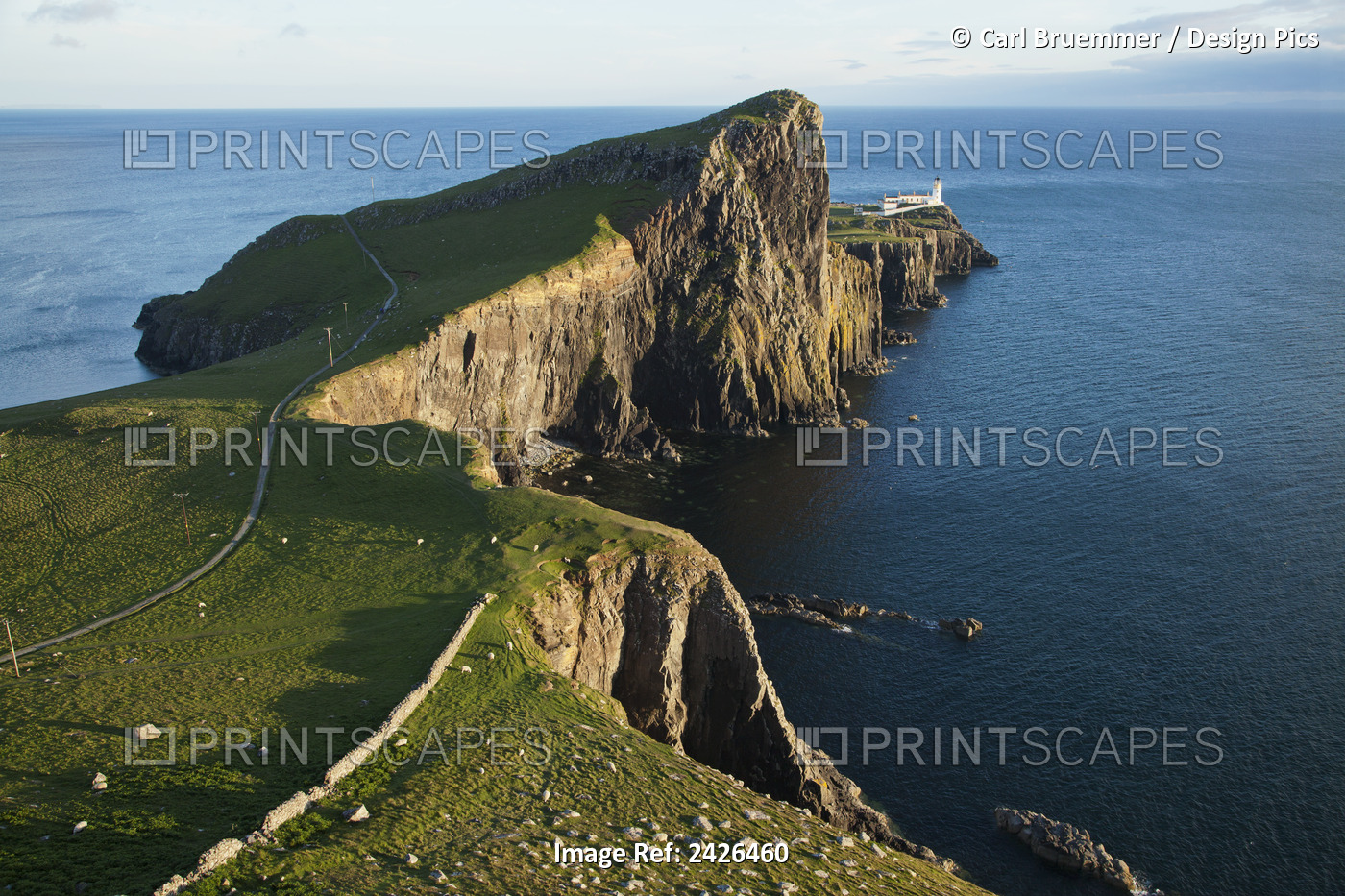 Lighthouse At Neist Point; Isle Of Skye, Hebrides, Scotland
