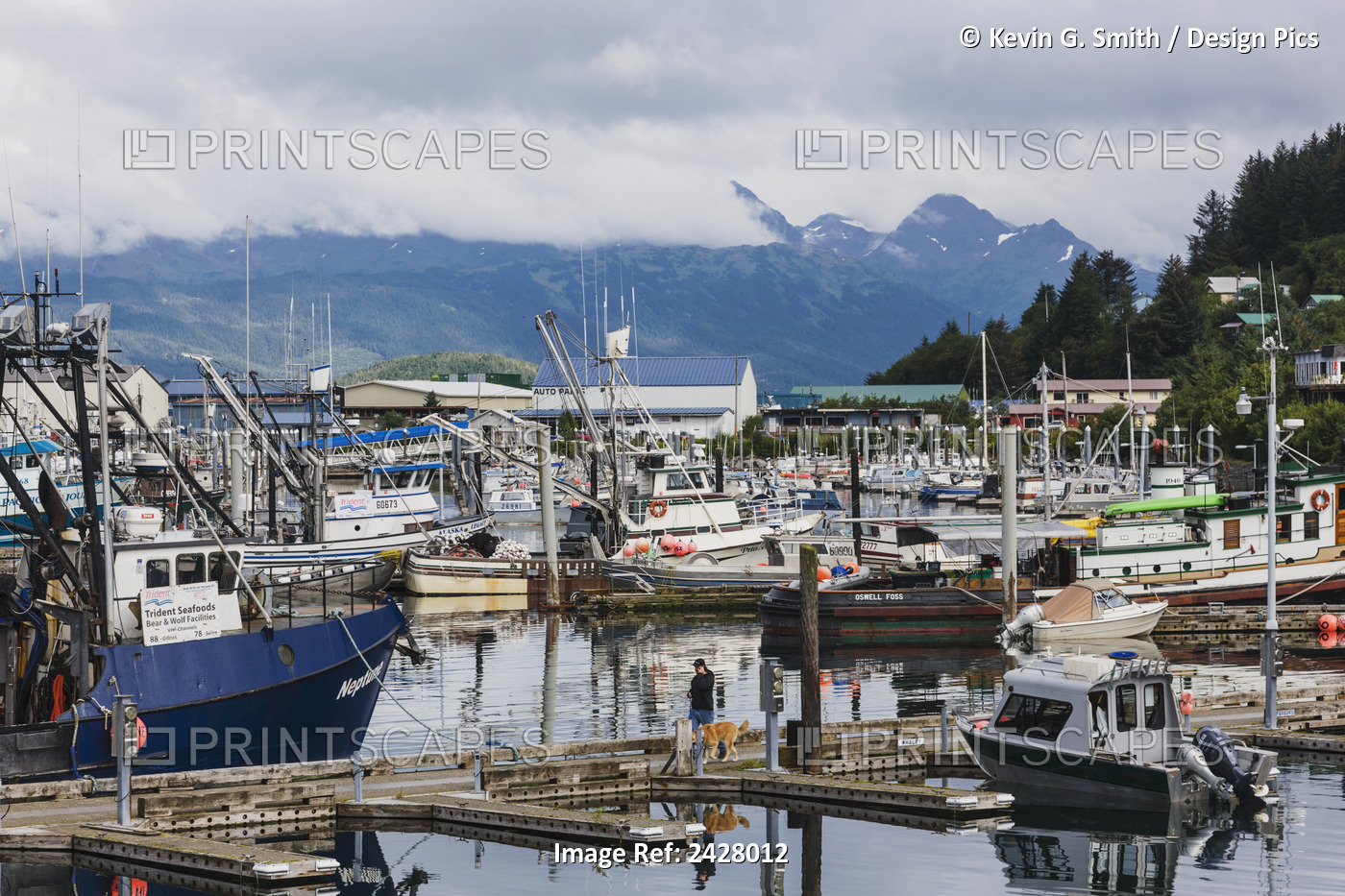 Cordova Small Boat Harbor, Prince William Sound, Southcentral Alaska, Usa.
