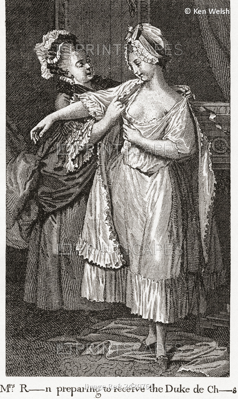A Contemporary Print Depicting Mary Robinson Mistress Of George Iv. The Caption ...