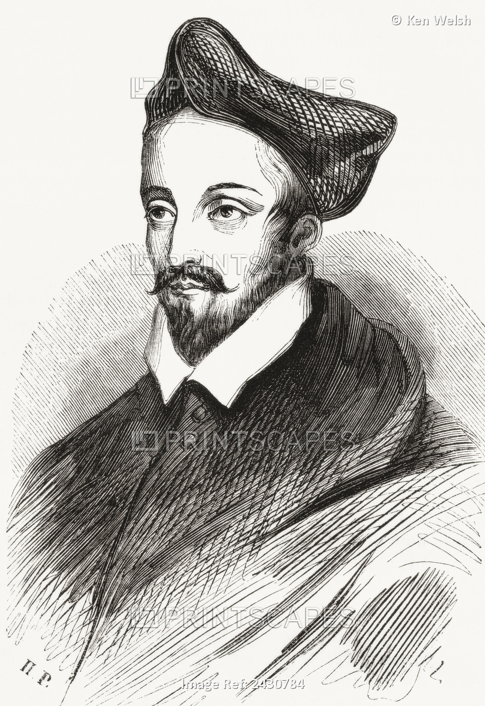 Louis Ii De Lorraine, Cardinal Of Guise, 1555-1588. From Le Magasin ...