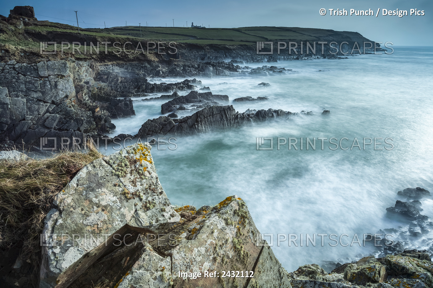 Galley Head Lighthouse In West Cork On The Wild Atlantic Way Coastal Route; ...