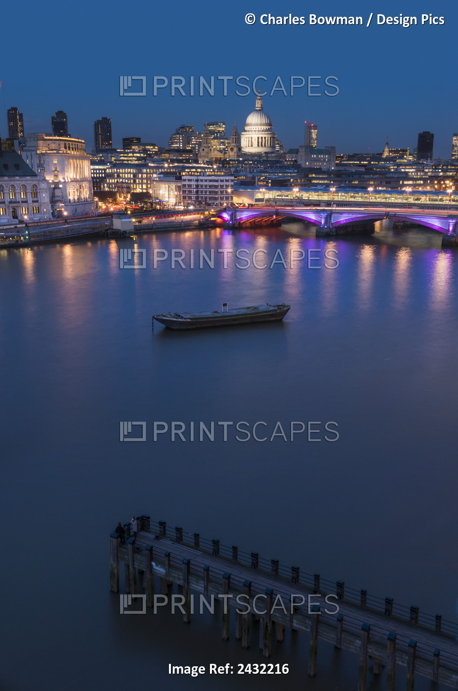 St. Paul's Cathedral And Blackfriars; London, England