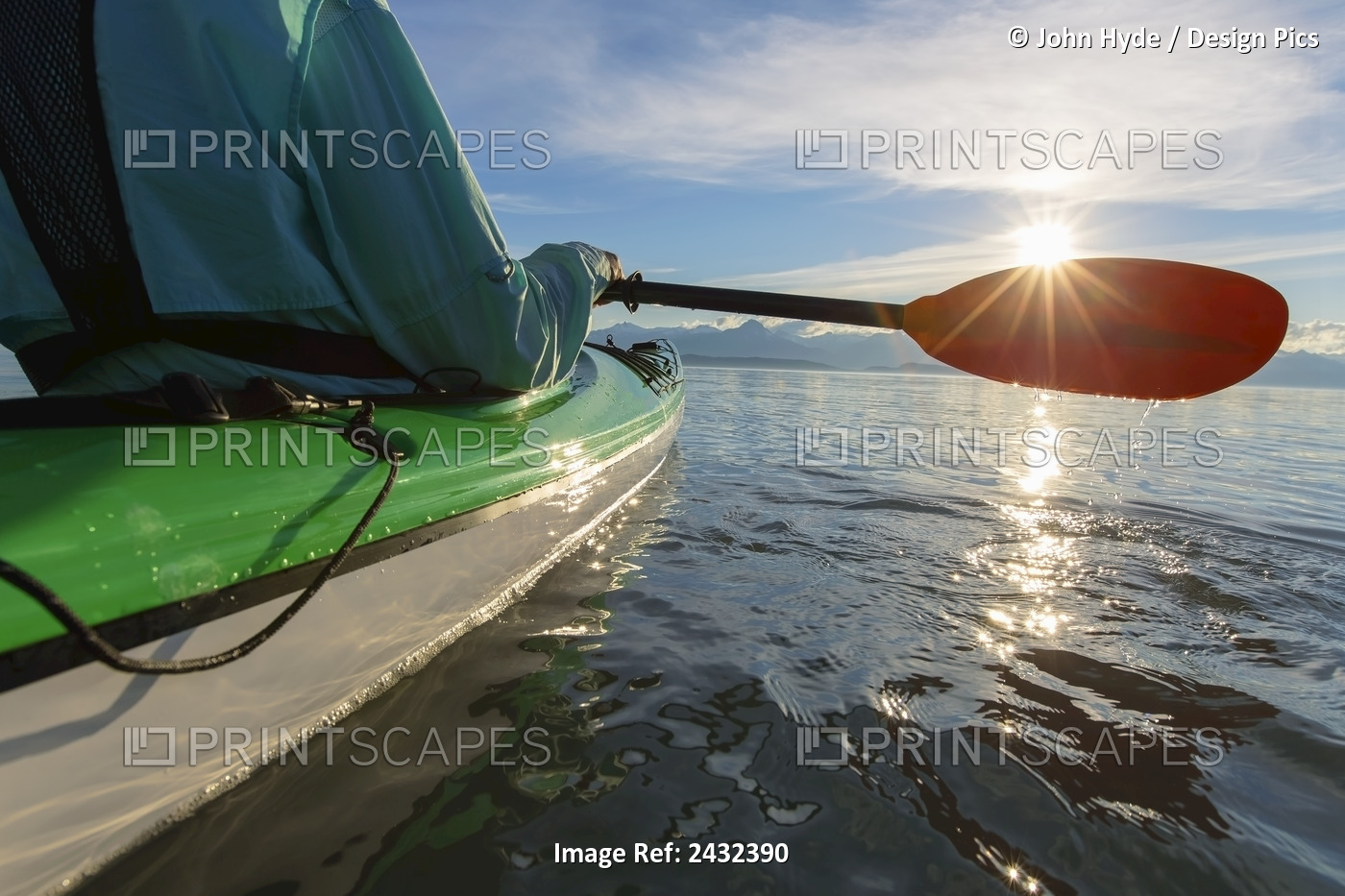 Evening Sea Kayaking In Lynn Canal Near Eagle Beach State Recreation Area, ...