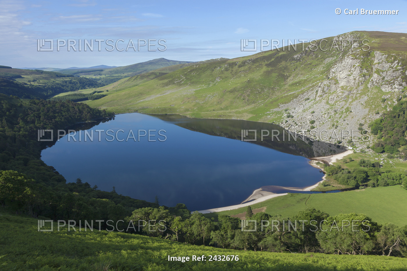 Lough Tay And Wicklow Mountains; Ireland