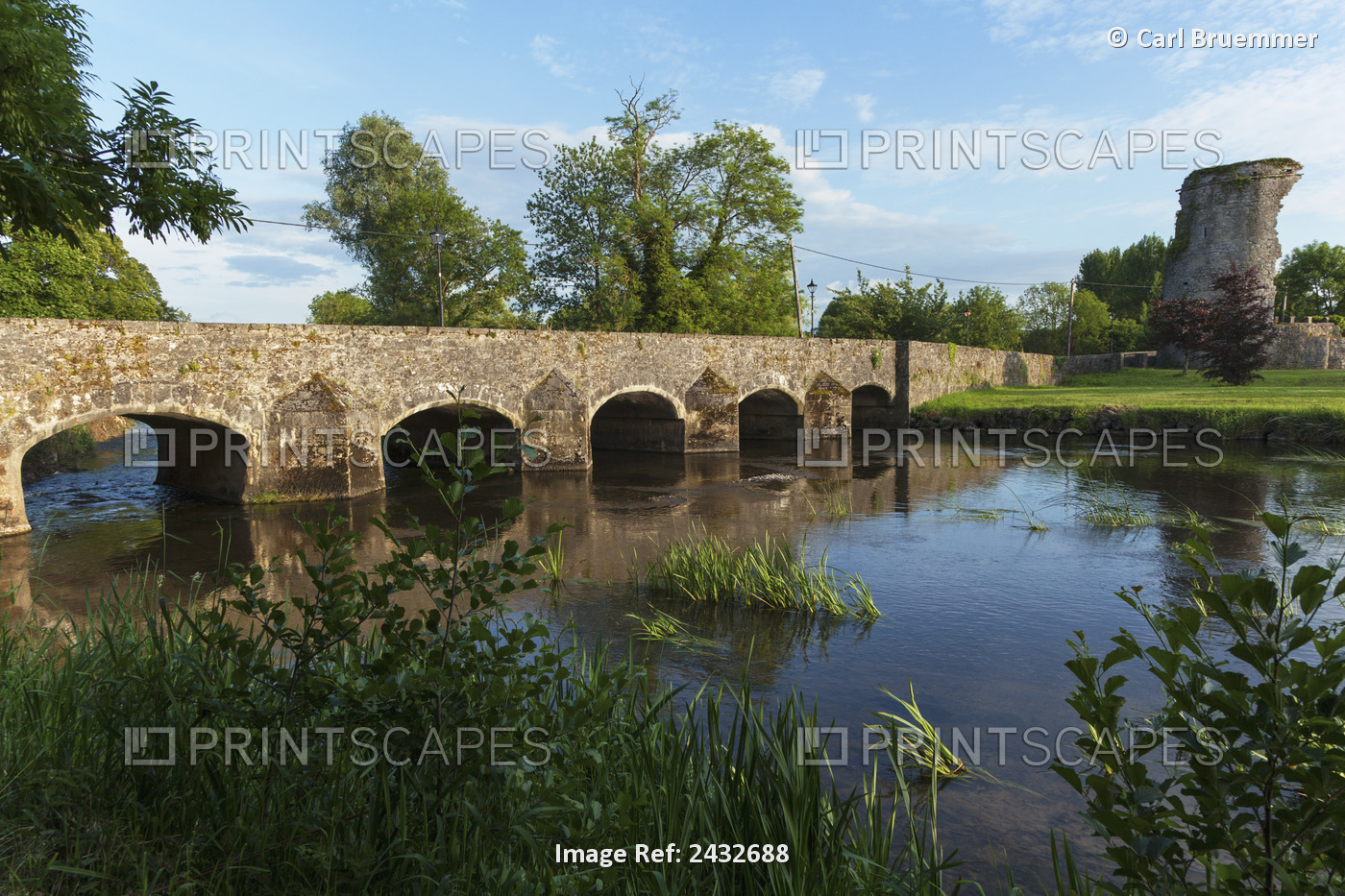 Stone Bridge Over River Suir; County Tipperary, Ireland