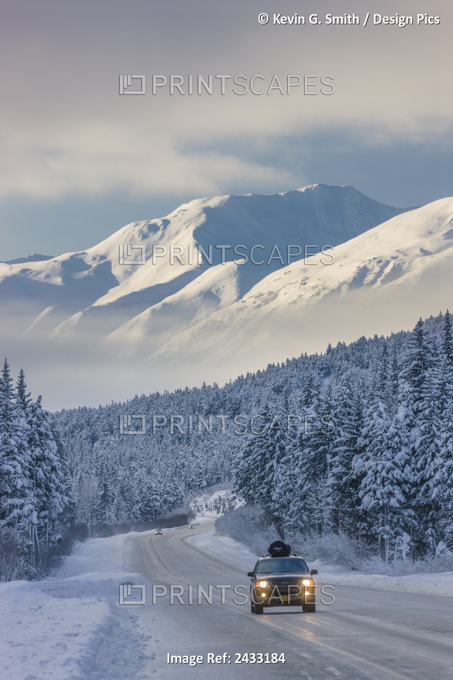 Clouds Clearing Over Seward Highway From The Kenai Mountains Above Turnagain ...