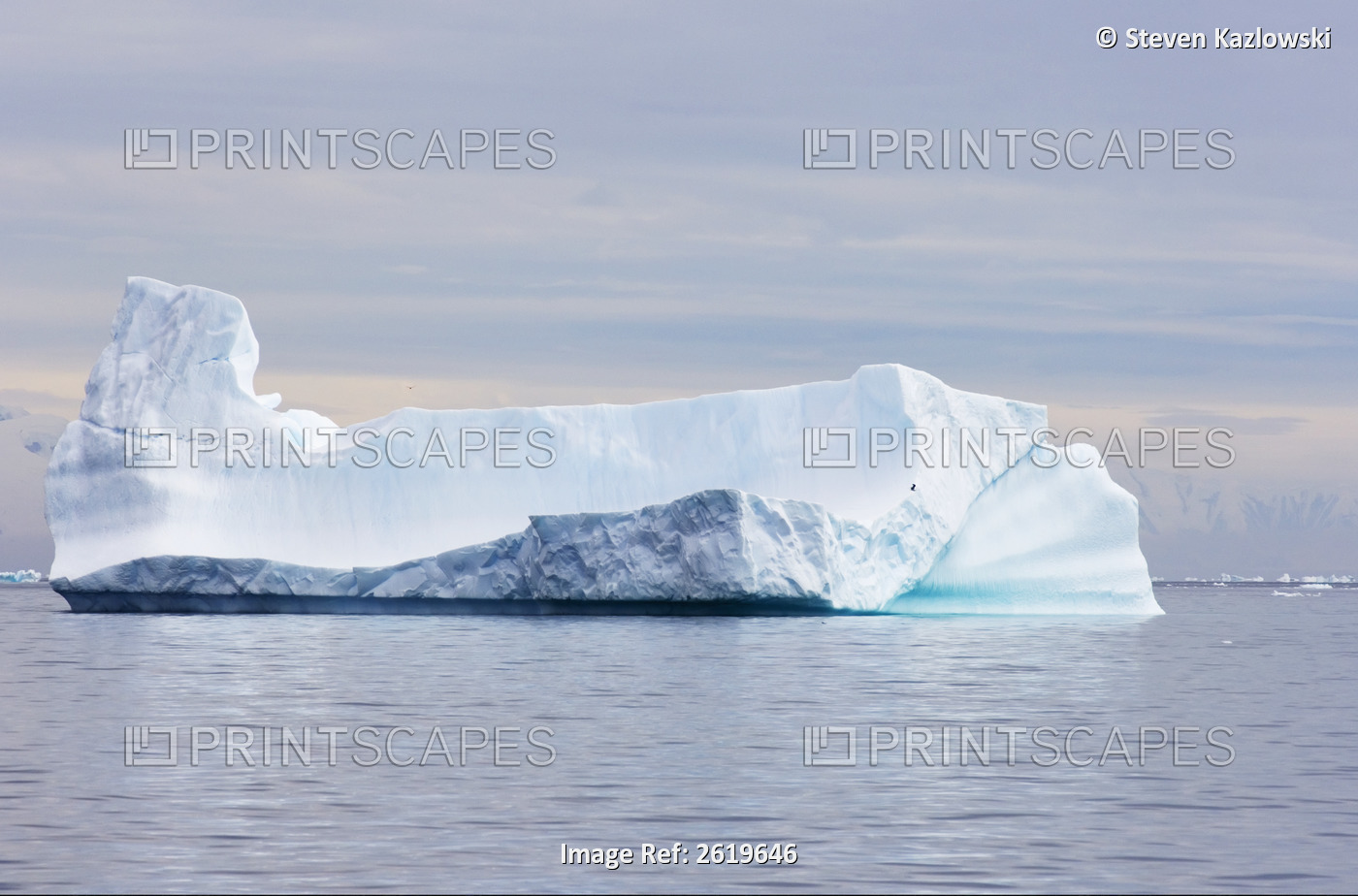 Iceberg Along The Western Antarctic Peninsula, Antarctica, Southern Ocean