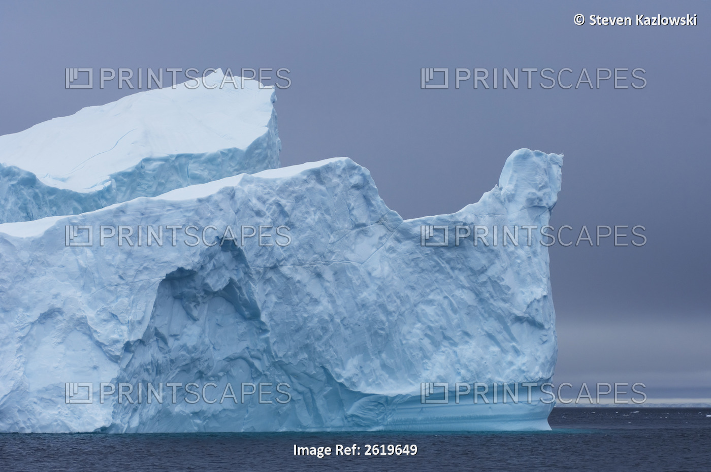 Glacier Along The Western Antarctic Peninsula, Antarctica, Southern Ocean