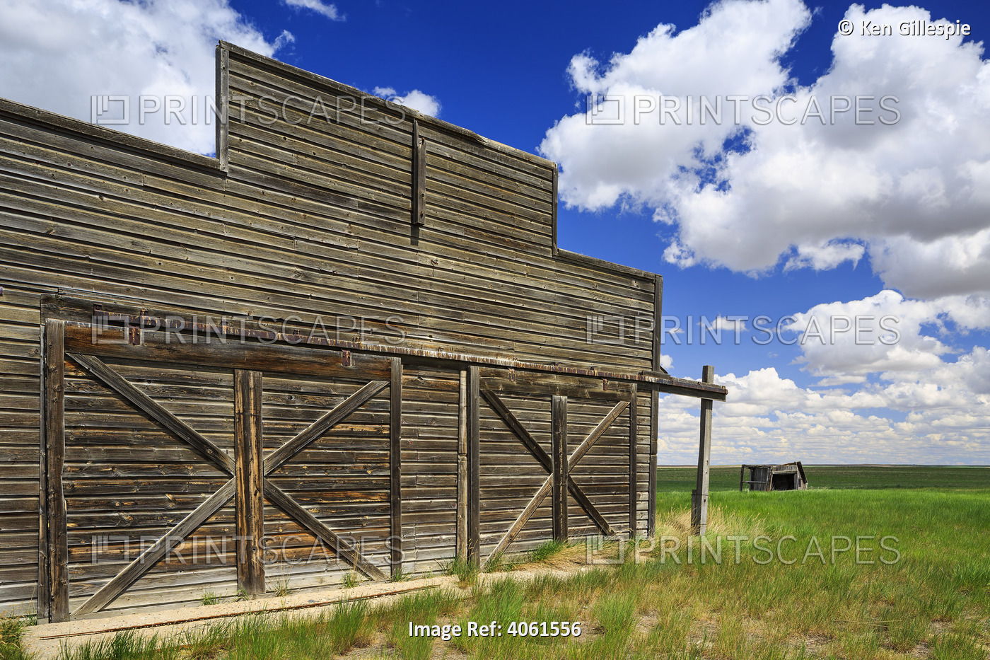 Abandoned Building In The Prairies Near Leader; Saskatchewan, Canada